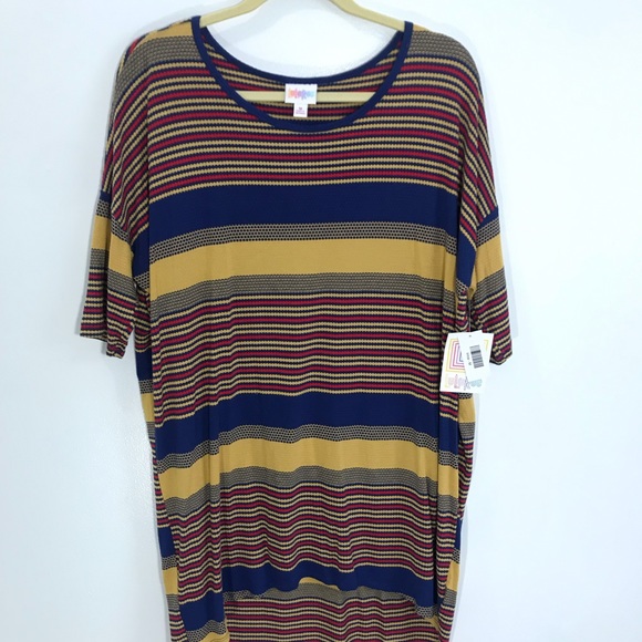New Lularoe Stripe Irma Size M - Picture 2 of 7